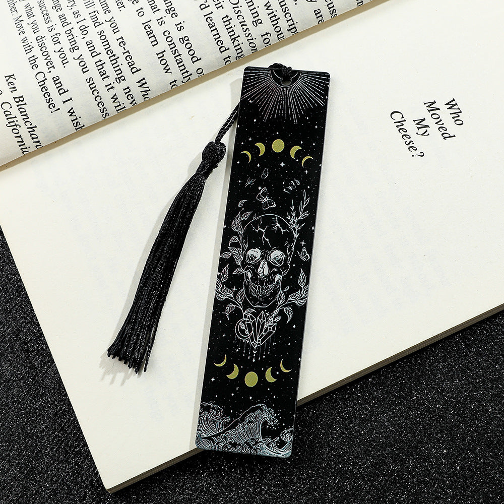 Creative Skull Pattern Acrylic Tassel Reading Décoration Signet