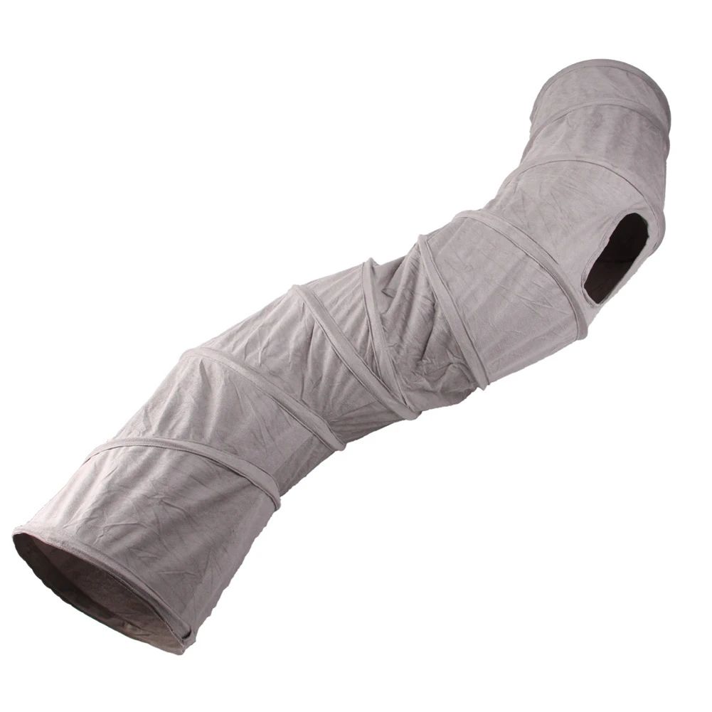Tunnel de chat Collapsible S-Shape Peekaboo Cat Cave Play Tube Interactive Toy Pet Supplies Fo
