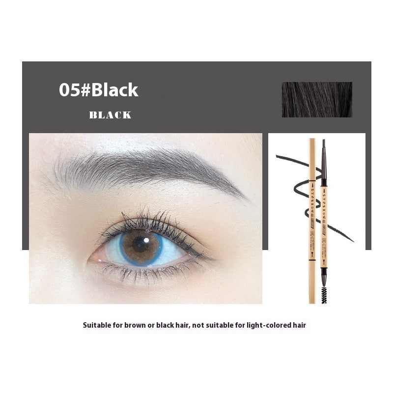 Petits baguettes en or Crayon de sourcils ultra fin Décoloration Résistante Naturelle Ultra-fine