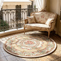 1pc European Retro Style Français Pastoral Style American Country Style Floral Pattern Round