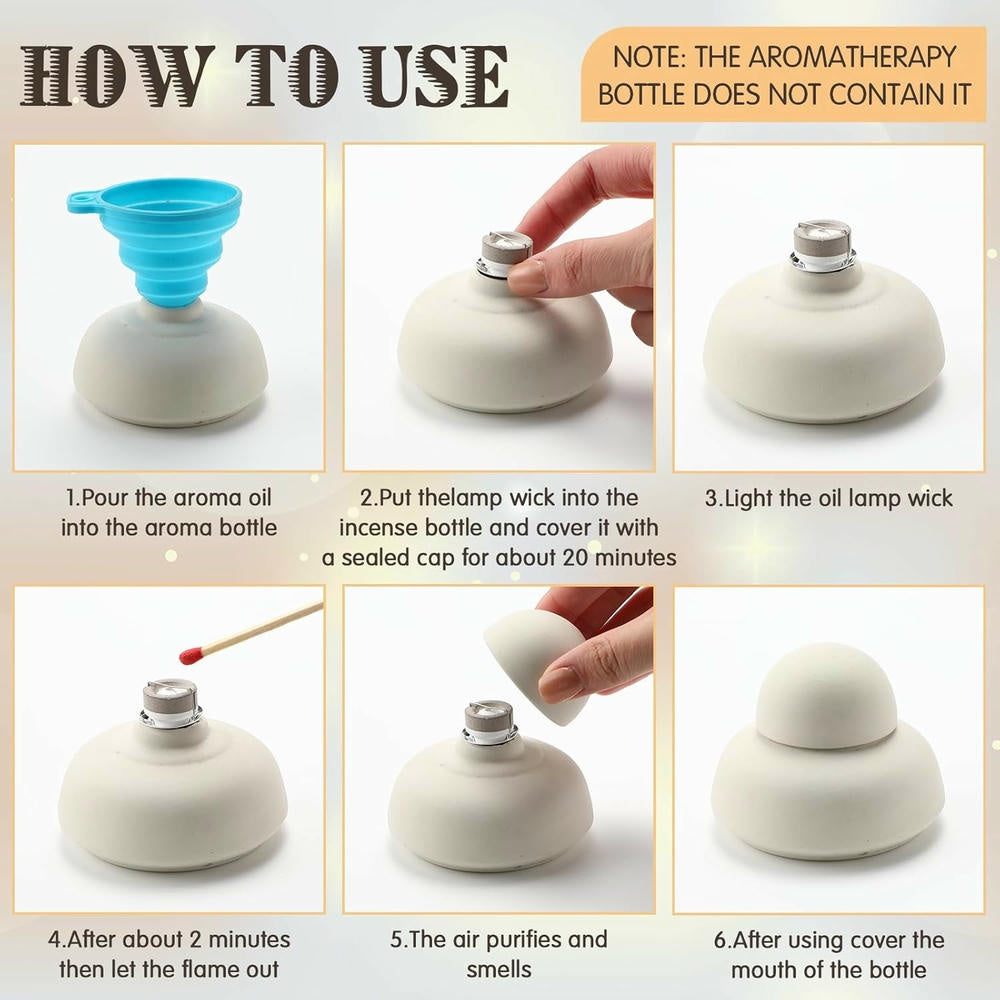 Ensemble de 2 Wicks de lampe parfumée pour la pièce aromatique et la décoration à la maison — Accessoires de partie