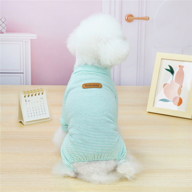 Pyjamas de pyjama pour petits chiens de Bichon VIP
