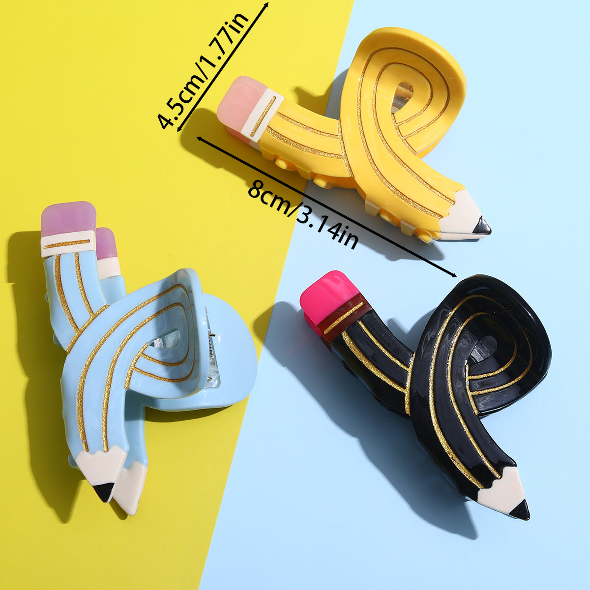 Crayon Twisted Personality Shark Clip Barrettes