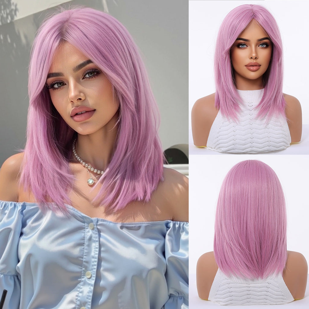 Ombre Blonde Women's Full Head Mid-Length Wig