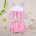 Camisole Blouse avec coton Bow tricot petit Harem Pantalon ensemble deux pièces