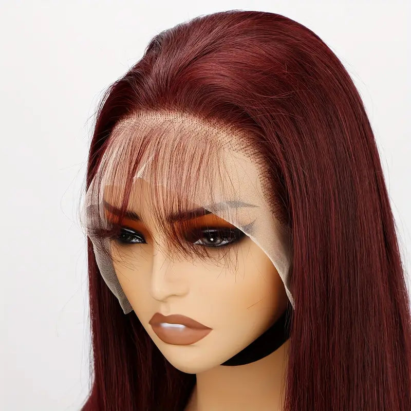 13x4 Droit Reddish-Brown Dentelle Perruque avant HD Dentelle