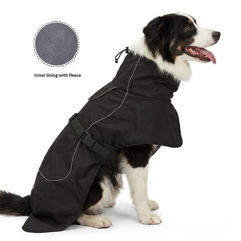 Vêtements de chien d'hiver Fleece-lined Warm Windbreaker