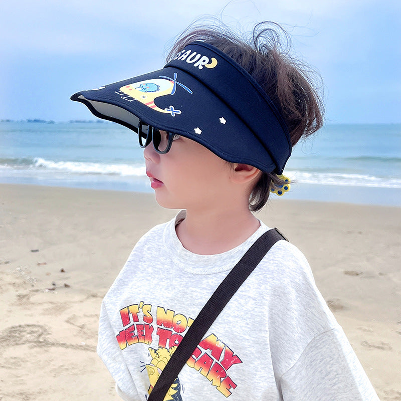 Protection solaire des enfants Chapeau solaire anti-UV volant
