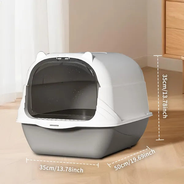 Boîte à litière pour chats entièrement fermée