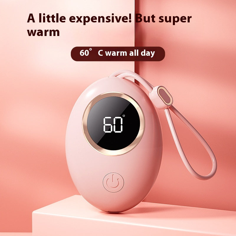 Hand Warmer Power Bank Usb Affichage numérique Portable Mini plaque chauffante