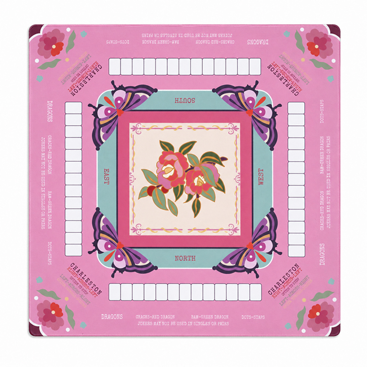 Mat de table américain de Mahjong 31,1 X 31,1 pouce