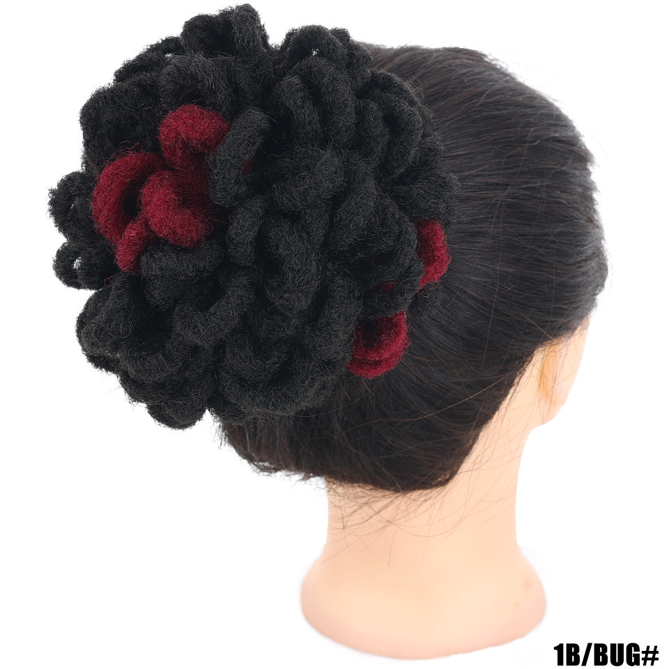 Sac à Cheveux Africain Bun Drawstring Dreadlocks Sac à Cheveux afro