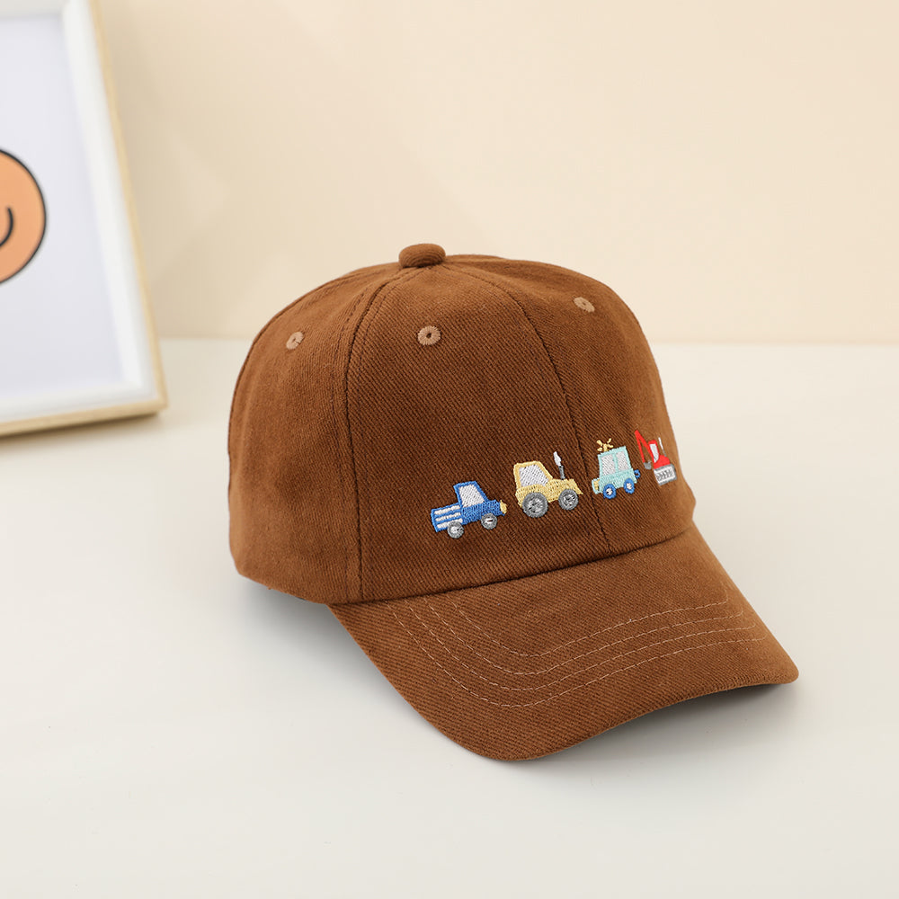 Casquette de baseball brodée pour véhicules de génie pour garçons - Chapeau de soleil pour enfants - Baby Ou