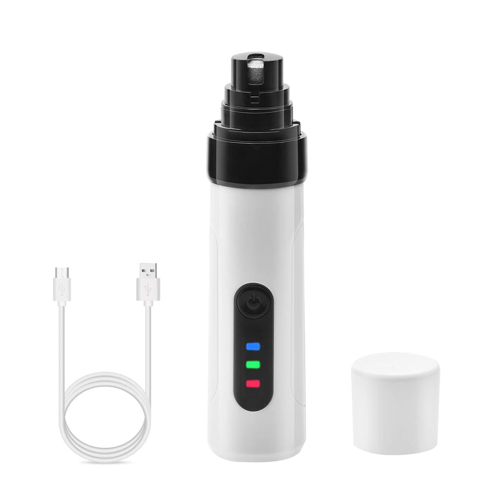 Clippers de chien électrique Clippers Grinders rechargeable USB charge Pet calme Chat Paws Nail Groo