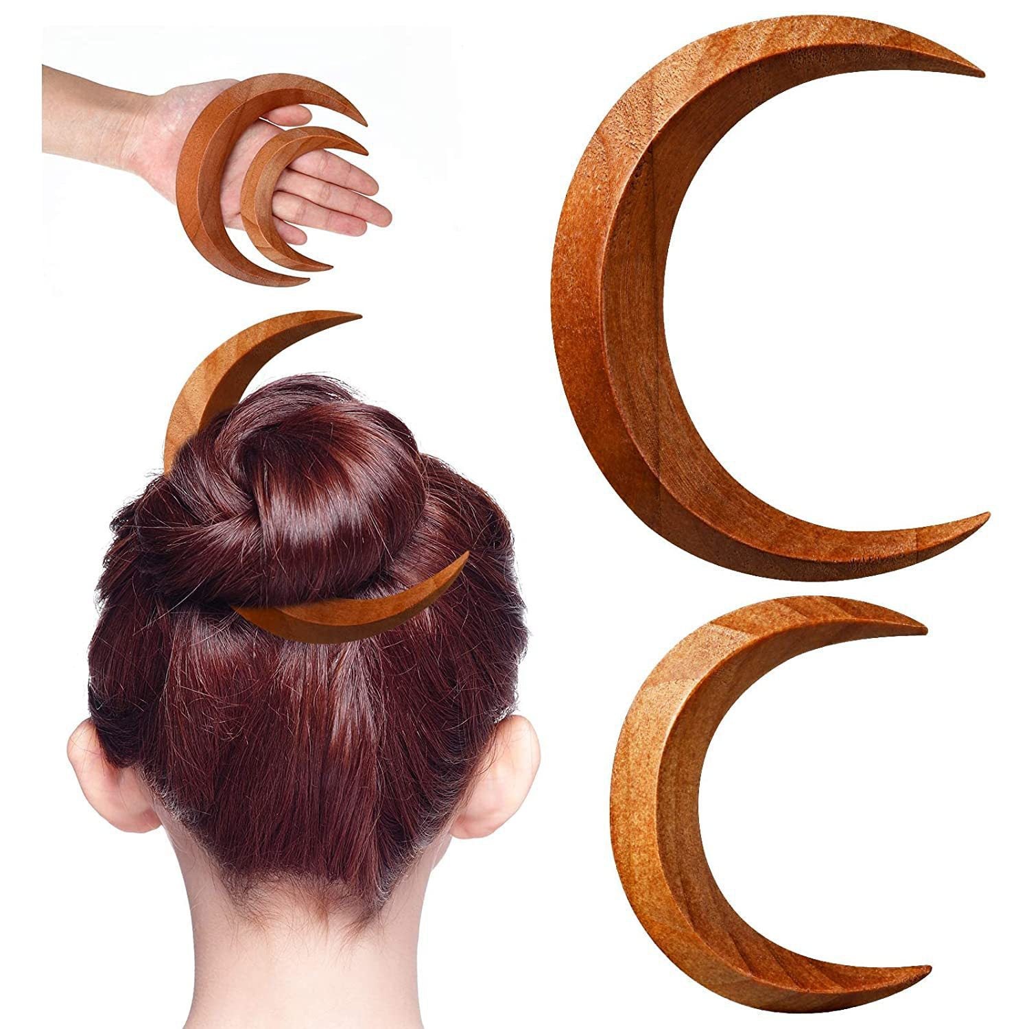 Barrettes à épingle à cheveux en forme de croissant