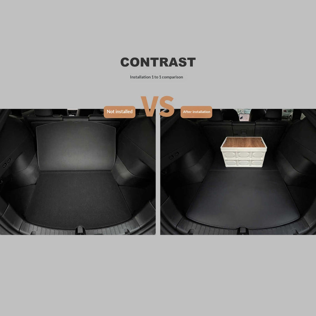 Tapis de hayon en cuir entièrement enveloppé avec panneaux latéraux