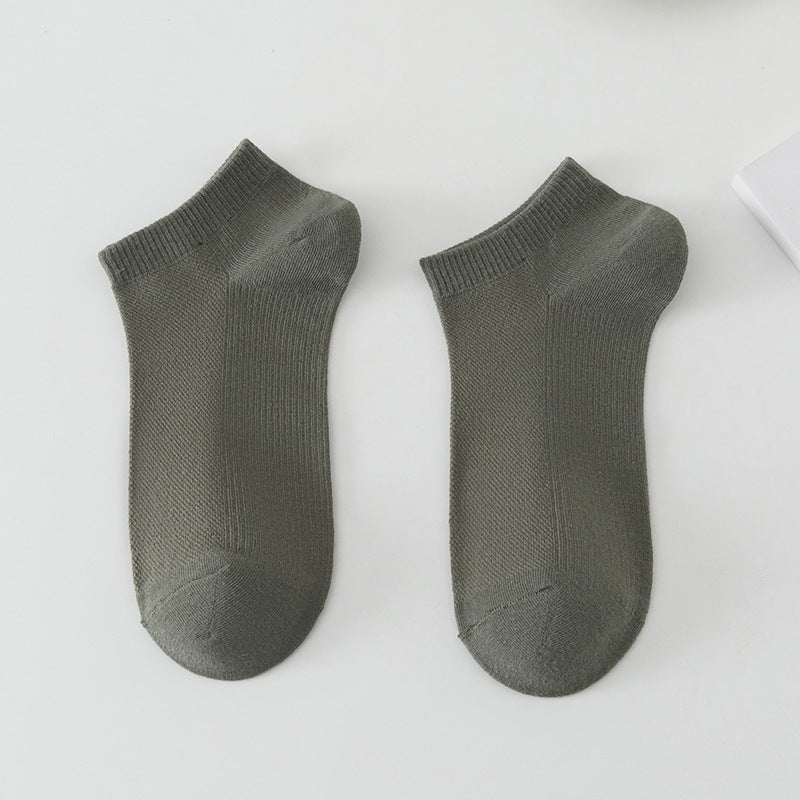 Chaussettes de bateau en polyester simple à faible coupe