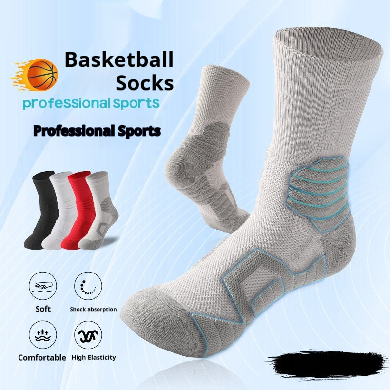 Chaussettes de sport professionnelles non glissantes pour hommes