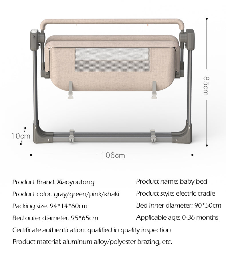 Berceau électrique intelligent multifonction pour bébé