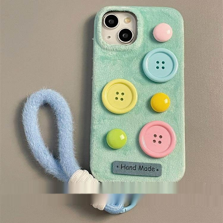 Boutons colorés Velvet pour les boîtiers de téléphone élégants