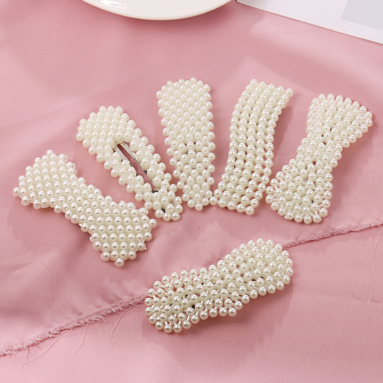 Pearl Hairpin Bangs Bijoux cheveux Tendance Lady Temperament