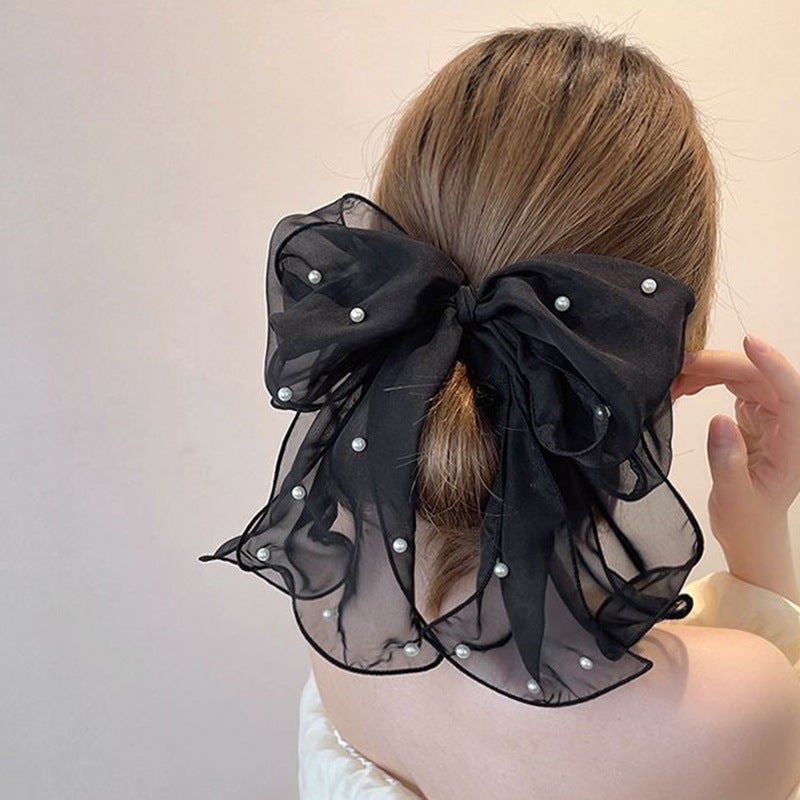 Grande Dentelle Blanc Accessoires capillaires de haute qualité Femme Tête de dos Coiffure de printemps