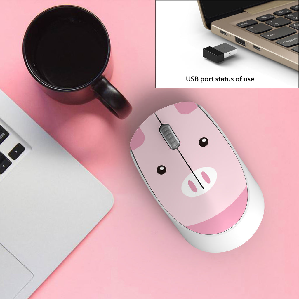 Cute cartoon animal wireless mini mouse