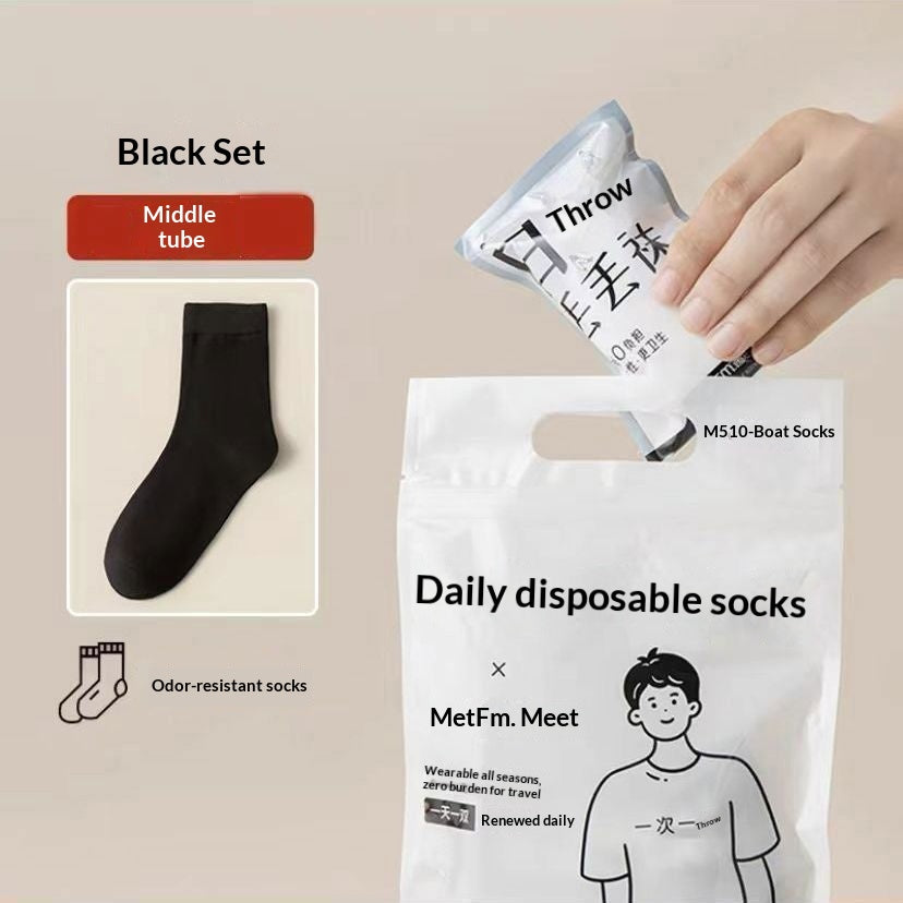 Chaussettes de sport de longueur moyenne, adaptées aux voyages