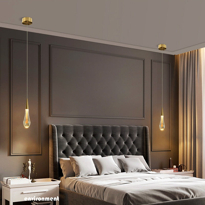 Chambre à coucher créative côté Chandelier Restaurantbar Droplet Pendentif lumière