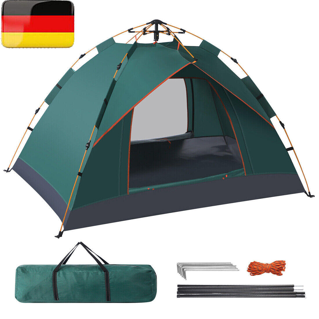 3-4 Person Automatic Double Layer Instant -Outdoor Waterproof Camping Tent