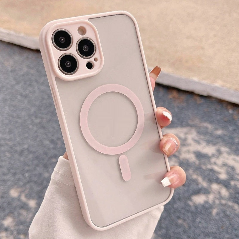 Housse de protection transparente pour téléphone magnétique