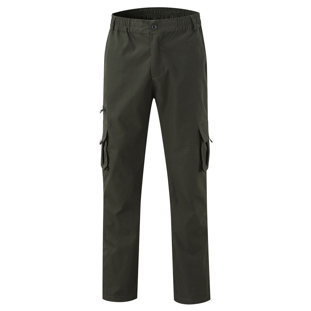 Pantalons de fitness pour homme EBay Casual Multi-Pocket Loose Straight Pantalons de fitness