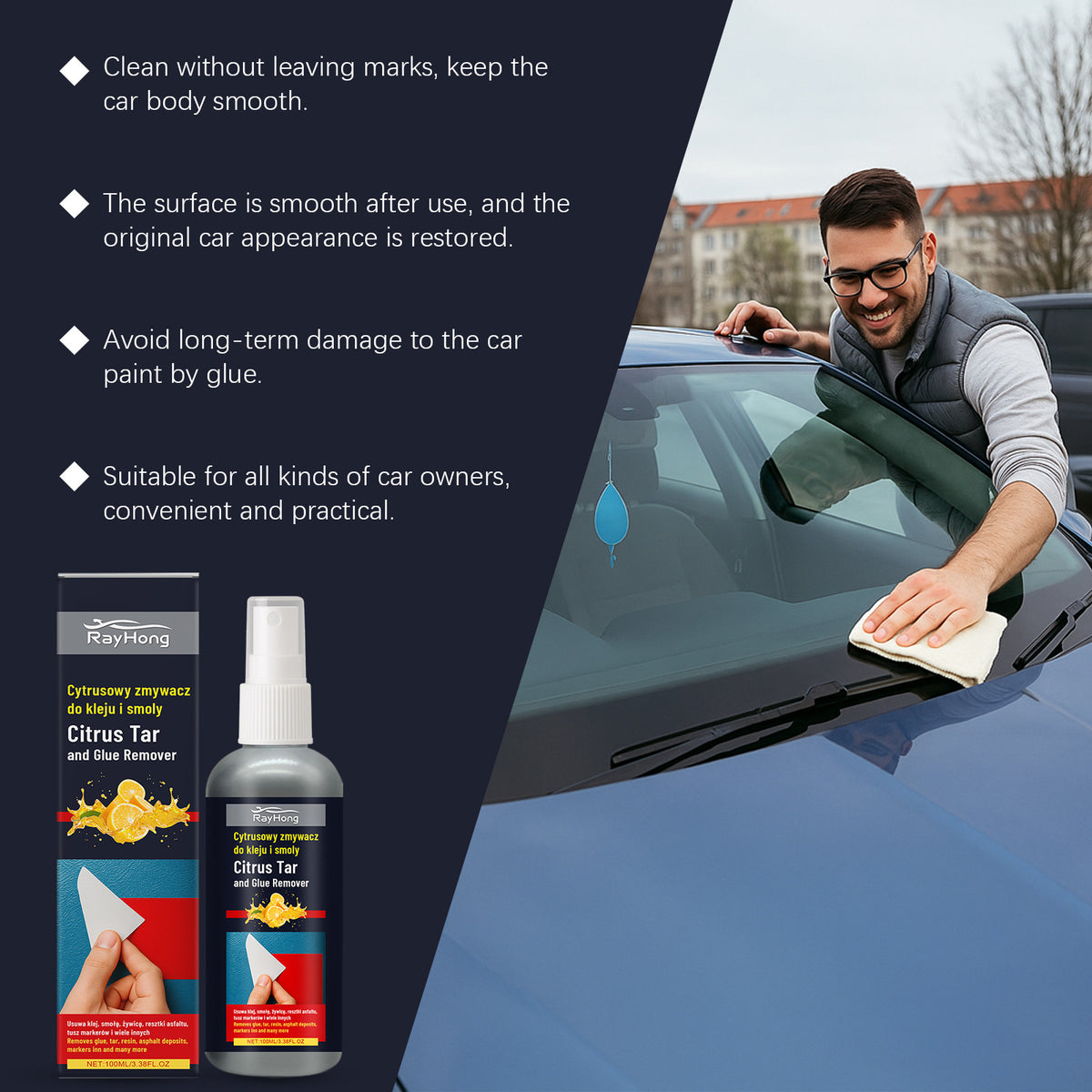 Vaporisateur d'enlèvement de viscose de voiture peinture
