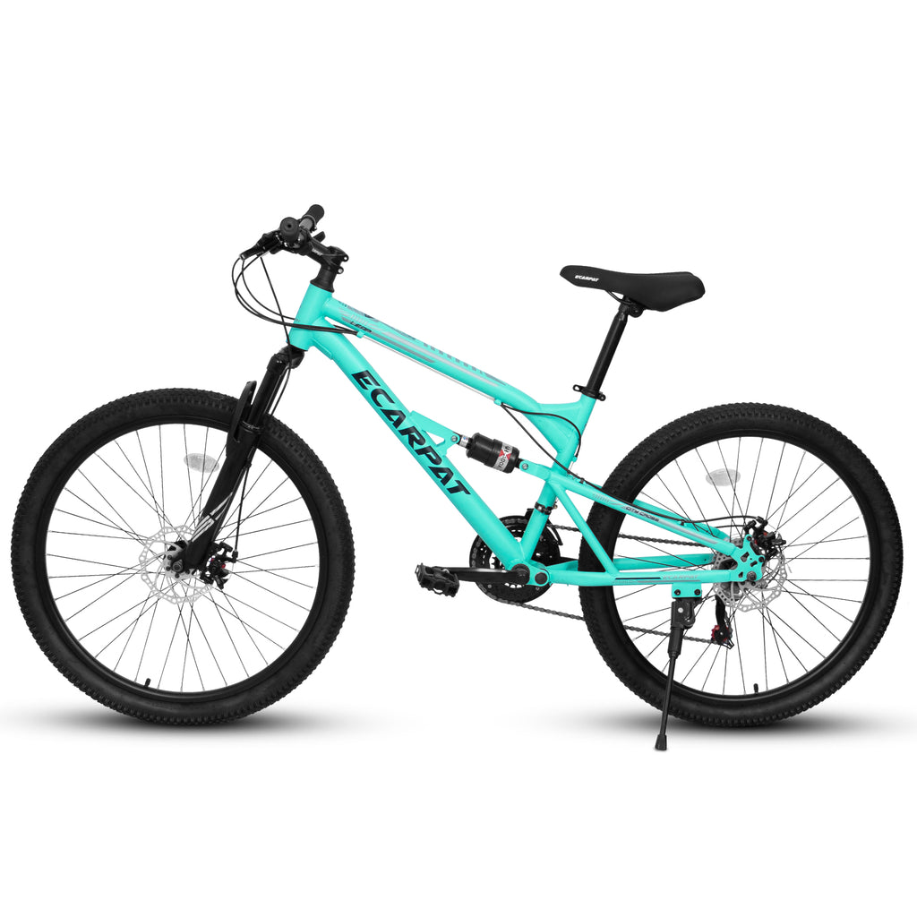 A26207 26 pouces Cadre en acier Shock Fork Plus Shock Absorber 21 vitesses Unisex Mountain Bike