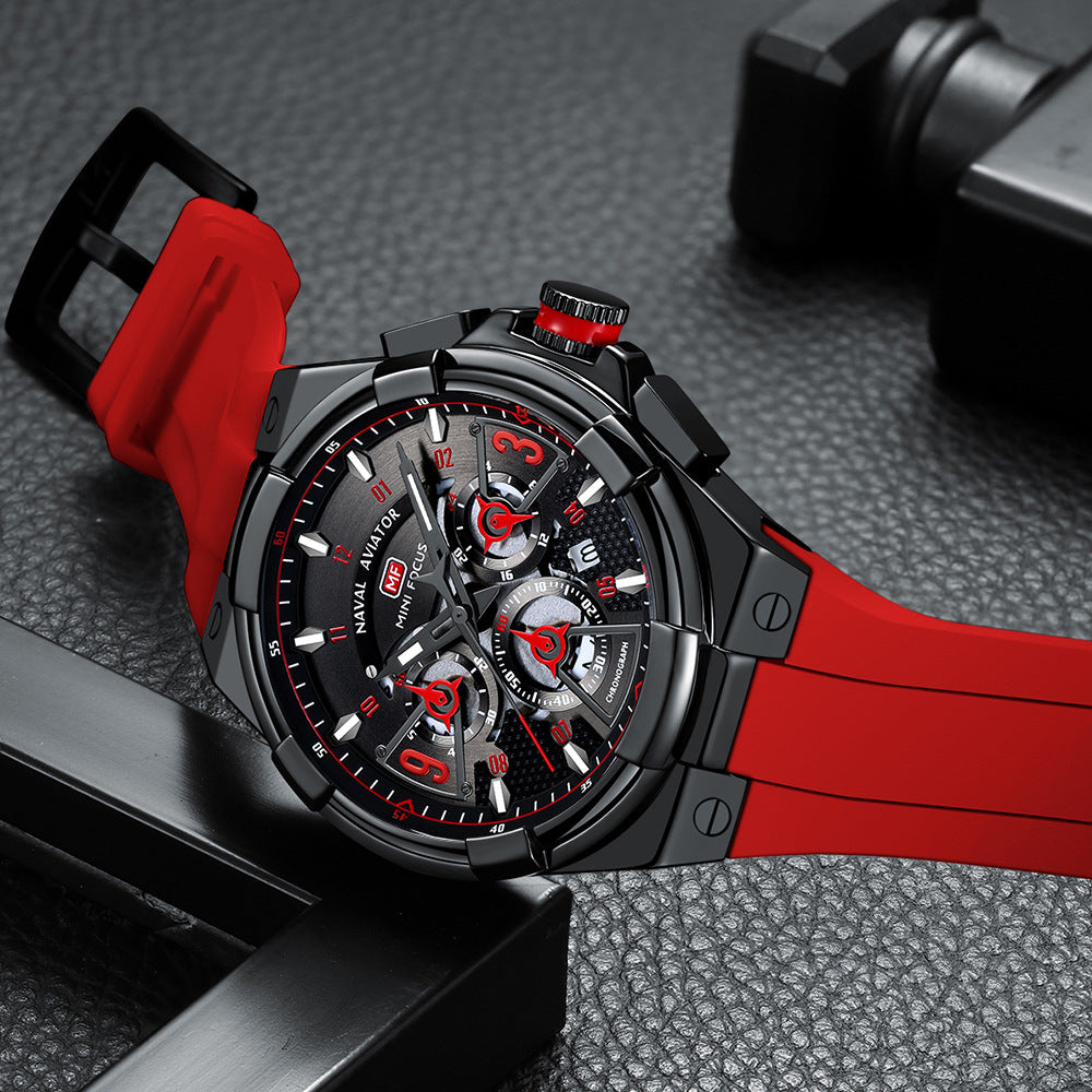 Montre de surface en quartz flottante étanche Casual