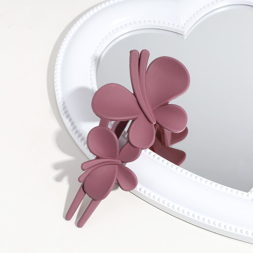 Sentez le papillon Clip Matte Texture après Barrettes