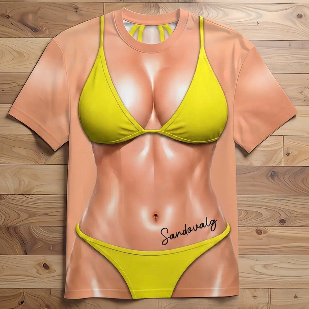 T-shirt d'impression numérique 3D homme
