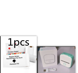 Imprimante Mini Thermique Portable Accueil Imprimante Photo Étudiant Mauvaise question Imprimante Bleu