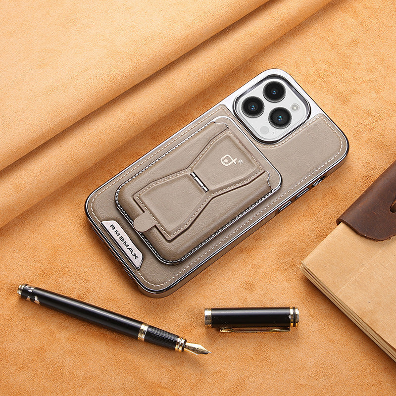 Coque téléphonique Magnetic Business Support pour hommes résistant à la chute