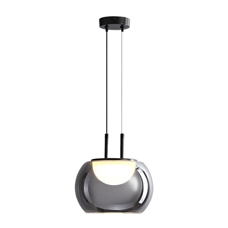 Restaurant verre lumière pendentif tête unique