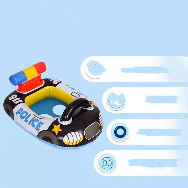 Anneau de natation pour enfants PVC gonflable Police Car Anneau de natation