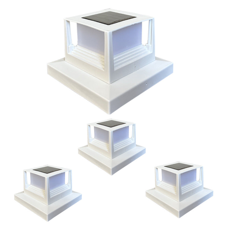 Lampe solaire extérieure Pilier Accueil Cour