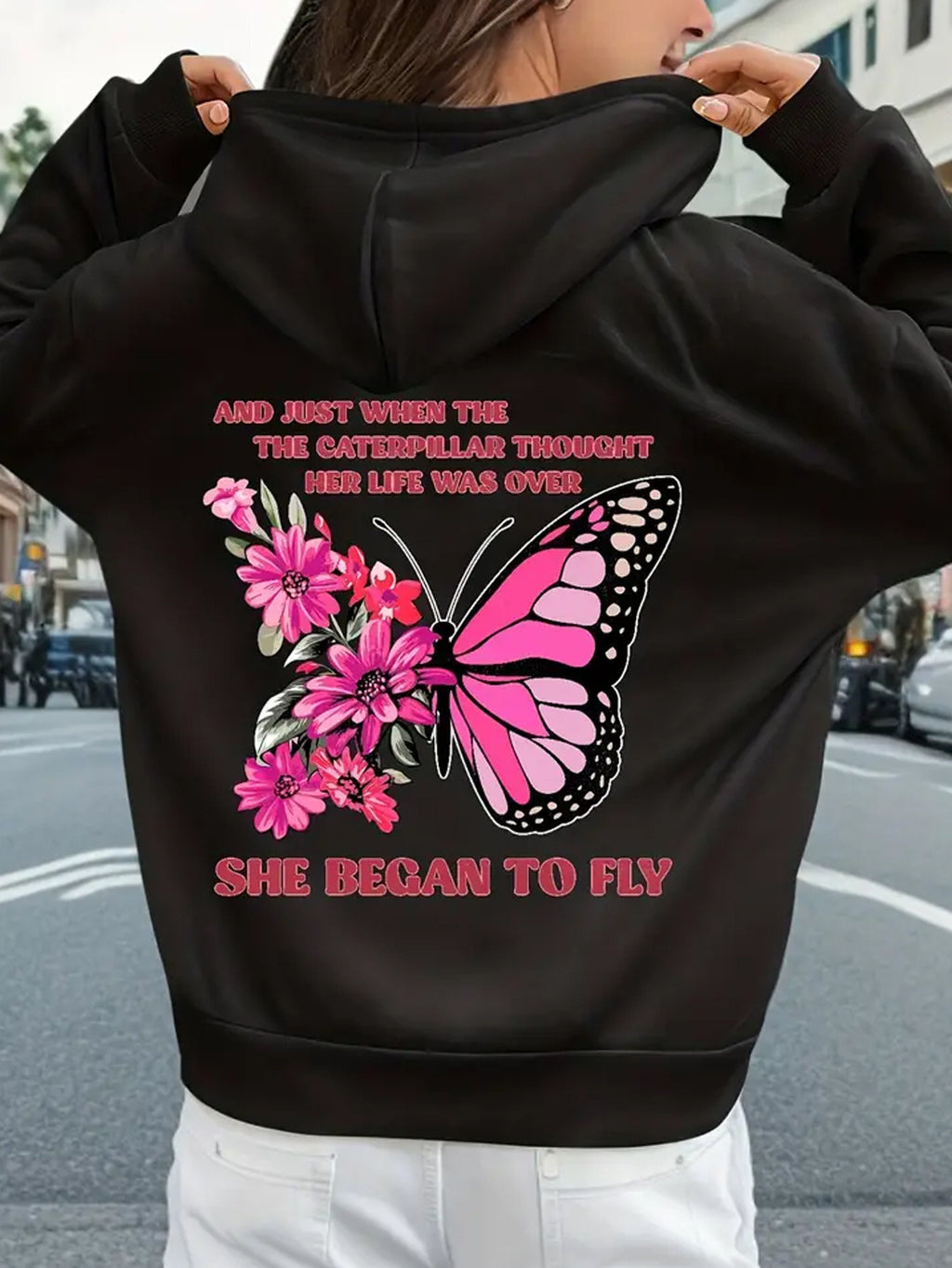 Sweatshirt à capuche pour femmes élégantes pour le printemps et l'automne