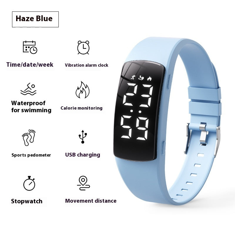 Horloge d'alarme de vibration Smart Waterproof Montre électronique