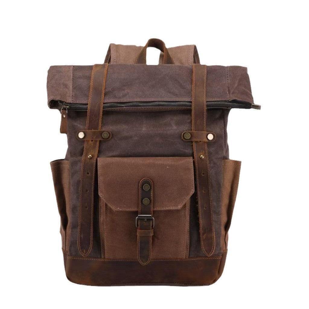 Vieille huile de cire imperméable Toile sac de voyage