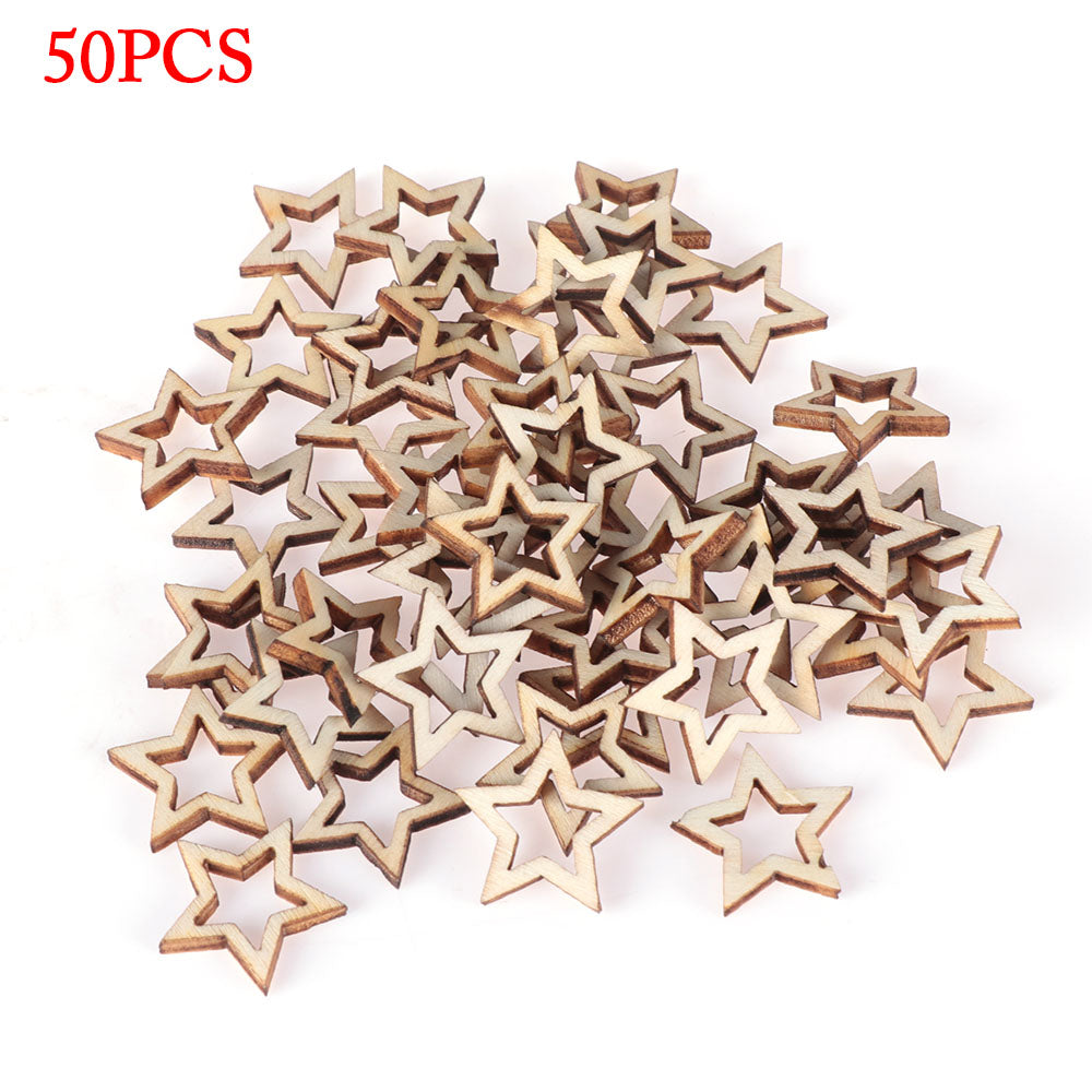 Artisanat en bois Étoile à cinq points Hollow Accessoires faits à la main