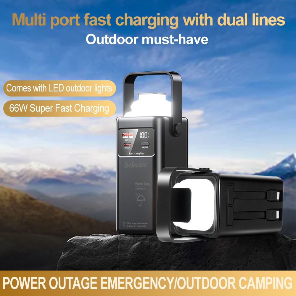 120W Portable Power Bank Large Capacity Fast Charging