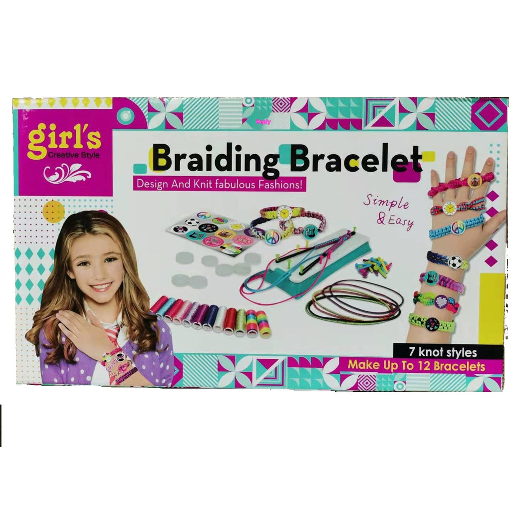 Bracelet d'amitié jouet de tissage pour les enfants bricolage élastique bracelet faisant kit pour les filles