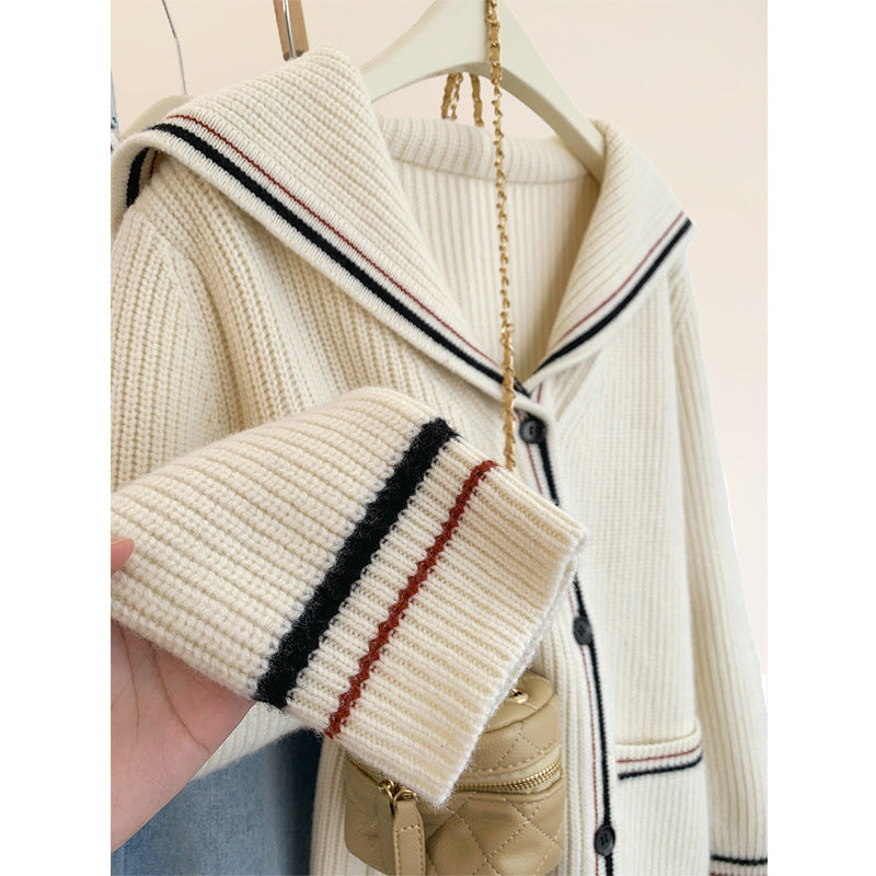 Style européen Relaxed-fit Cashmere Knit Cardigan