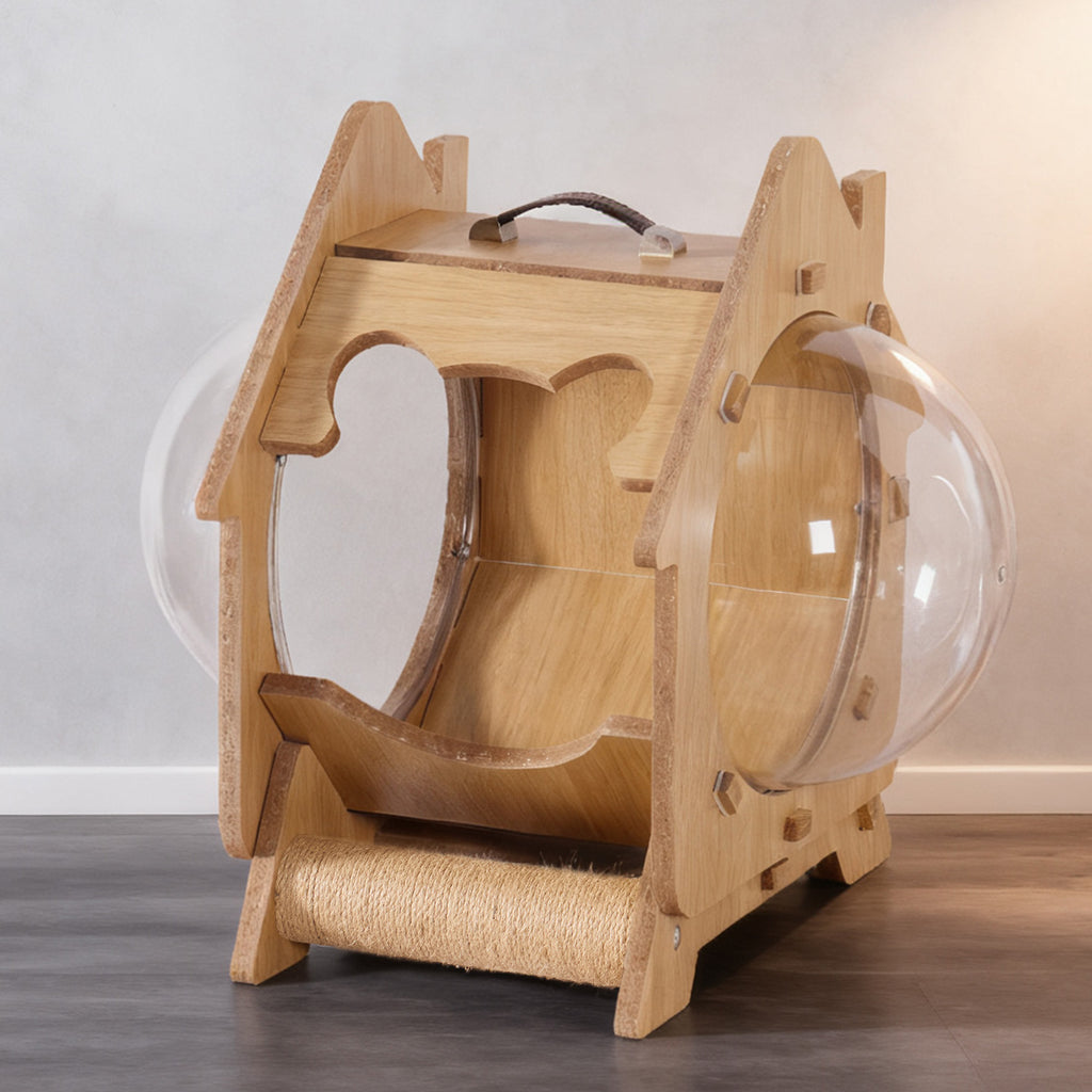 Capsule transparente Extra-Grand Lit Multi-Functional Scratching Post Cat House